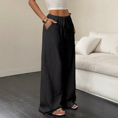 Pantalones Casuales para Mujer con Cintura Ajustable y Detalles de Cordones - Image 14