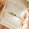Colored Gems Four-claw Earrings For Women Verde Ear Studs