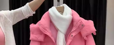 Chaqueta Acolchada con Capucha para Mujer - Abrigo Térmico Grueso - Image 6