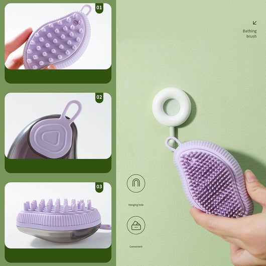 Cepillo de Baño para Perros con Dispensador de Jabón y Masaje - Image 29