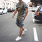 Conjunto Esportivo Casual Masculino - Camiseta e Shorts Estampados