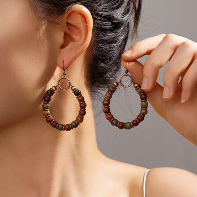 Aretes de Bronce con Tarjeta de Papel Kraft - Image 6
