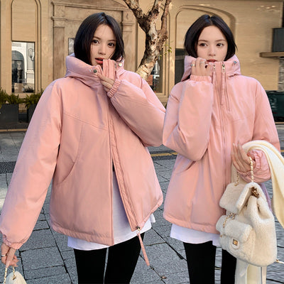Chaqueta Acolchada Impermeable con Capucha y Doble Cierre para Mujer - Image 2