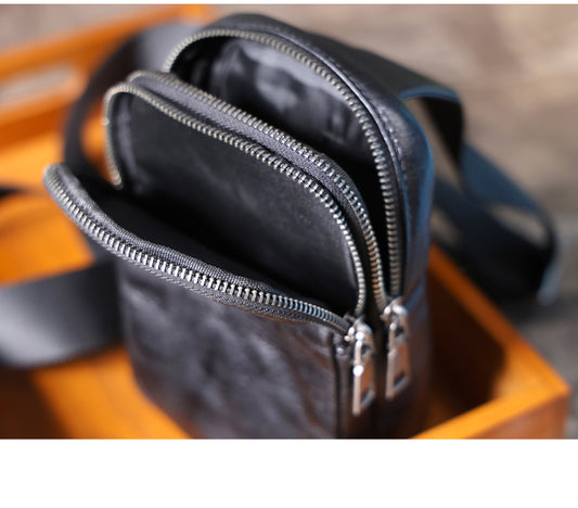 Bolsa Mensajero de Cuero Genuino Cowhide para Hombre - Image 2