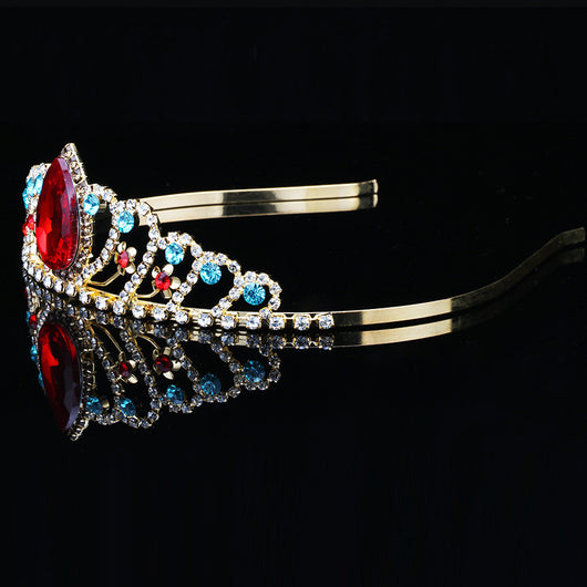 Corona Dorada de Princesa para Fiestas de Cumpleaños y Bodas - Image 8
