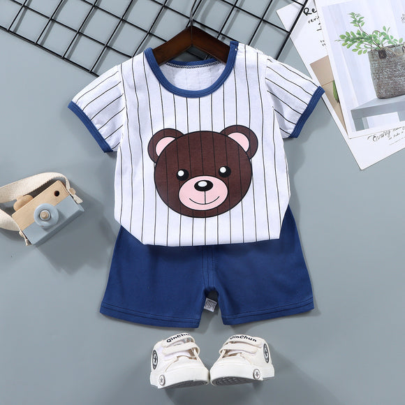 Traje Corto de Algodón para Niño - Perfecto para el Verano