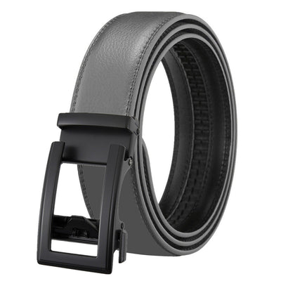 Cinturón de Cuero para Hombre con Hebilla Automática - Doble Capa de Cuero Vacuno - Image 7