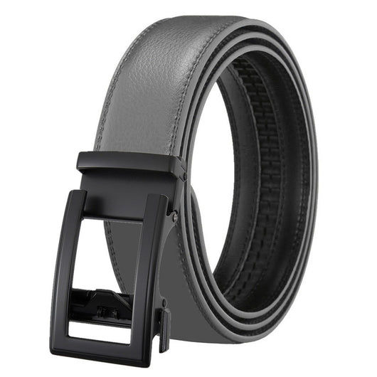 Cinturón de Cuero para Hombre con Hebilla Automática - Doble Capa de Cuero Vacuno - Image 7