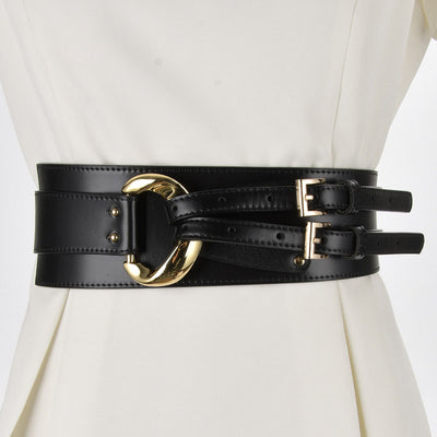 Conjunto Elegante de Suéter con Cinturón Decorativo de Cuero Irregular para Mujer - Image 10