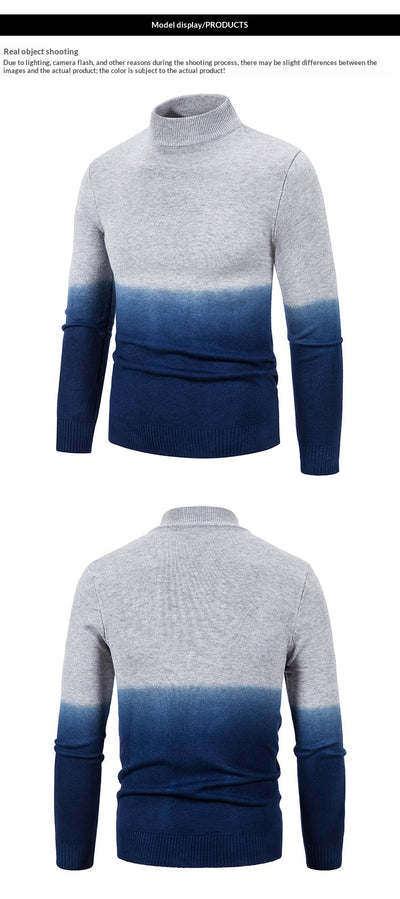 Suéter Térmico Degradado Cuello Medio para Hombre - Image 13