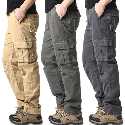 Pantalones Cargo de Algodón Multibosillo para Hombre - Ajuste Holgado y Resistente - Image 2
