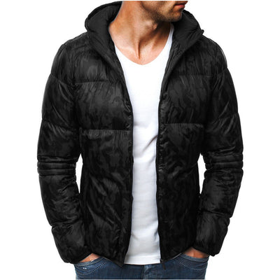 Chaqueta Camuflada con Capucha para Hombre - Algodón Manga Larga - Image 4
