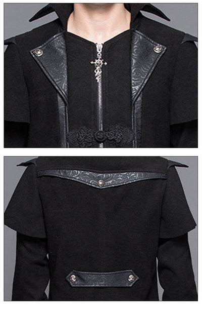 Abrigo Gótico Medieval Punk para Hombre - Image 8