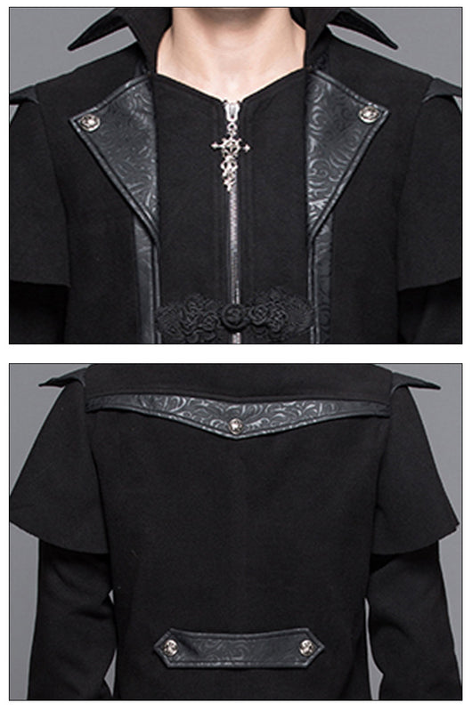 Abrigo Gótico Medieval Punk para Hombre - Image 8