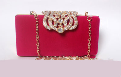 Bolso de Novia con Corona de Cristales y Gamuza - Image 5