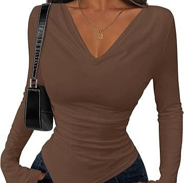Blusa Asimétrica de Cuello Alto para Mujer - Diseño Sexy y Reductor - Image 5