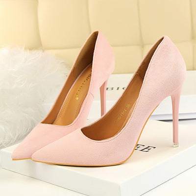 Zapatos de Tacón Alto en Ante: Elegancia Sofisticada y Punta Fina - Image 8