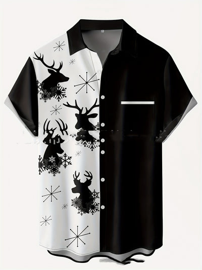 Camisa Casual con Cuello y Estampado 3D para Hombre - Image 9