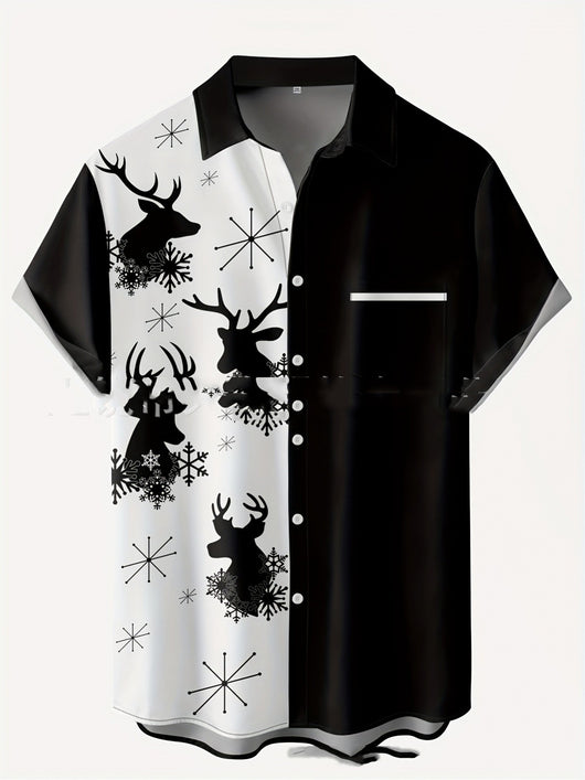 Camisa Casual con Cuello y Estampado 3D para Hombre - Image 9