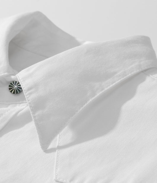 Camisa Denim a Rayas con Efecto Vintage Desgastado - Image 10