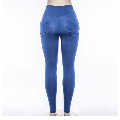 Pantalones de Chándal Entallados Realzadores de Cadera con Pliegues para Mujer - Image 6
