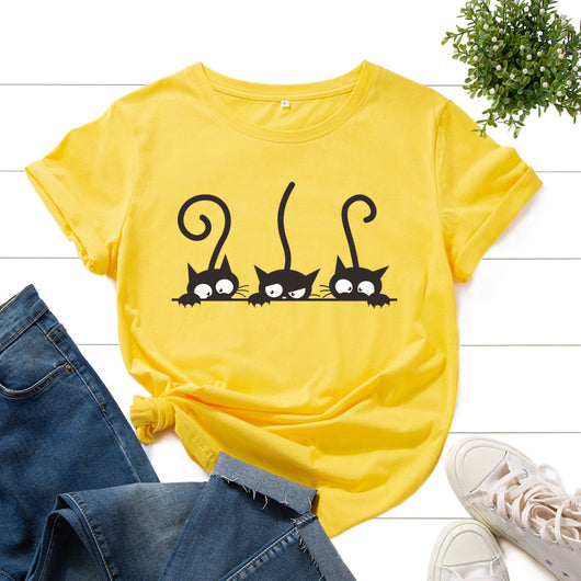 Camiseta de Algodón para Mujer - Manga Corta Perfecta para Verano - Image 3