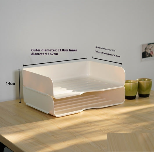Organizador Multiuso A4 con Bandejas Apilables para Escritorio - Image 7