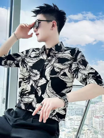 Camisa Estampada para Hombre de Manga Corta Premium Verano - Image 12