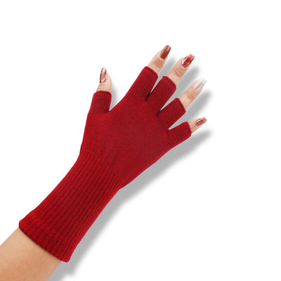 Guantes Térmicos Acrilicos Ribeteados con Dedos Abiertos - Image 6