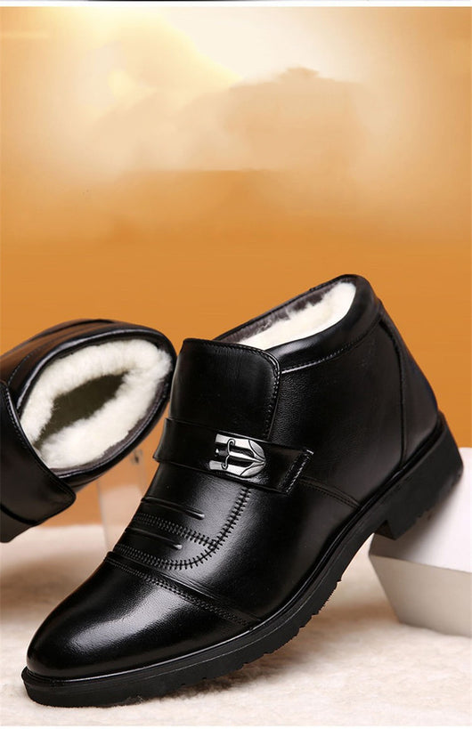 Botas de Invierno Cómodas de Tacón Plano y Caña Alta - Image 8