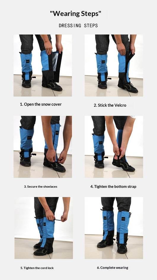 Leggings de Montaña Desértica Impermeables con Protección Antipolvo - Image 33