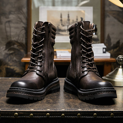 Botas Martin Retro Británicas para Hombre - Estilo Clásico de Caña Alta - Image 9
