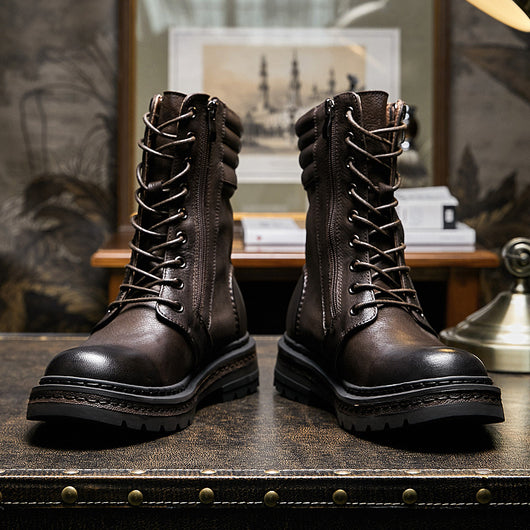 Botas Martin Retro Británicas para Hombre - Estilo Clásico de Caña Alta - Image 9