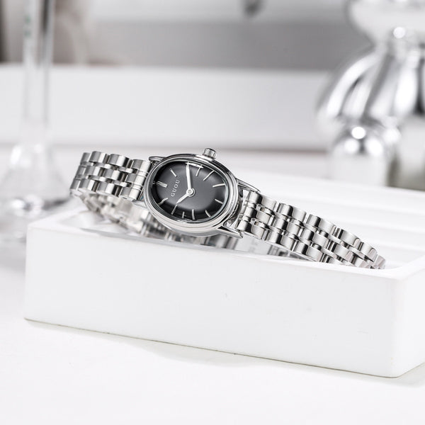 Reloj Femenino Casual Lujo Minimalista con Esfera Ovalada