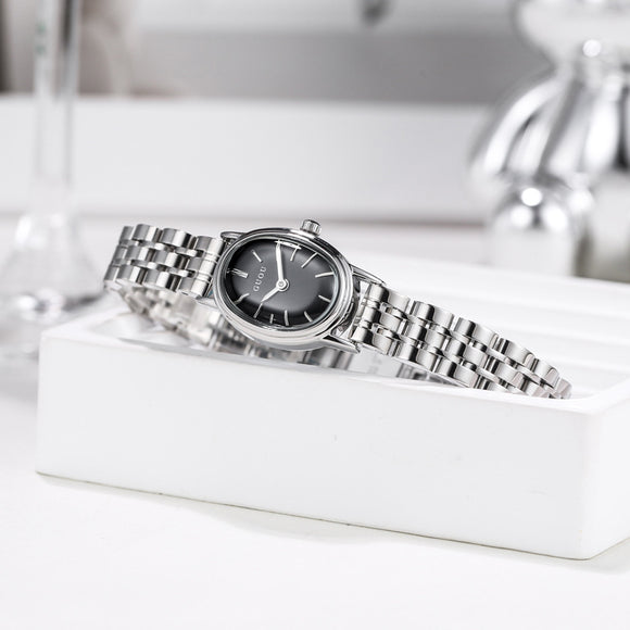 Reloj Femenino Casual Lujo Minimalista con Esfera Ovalada