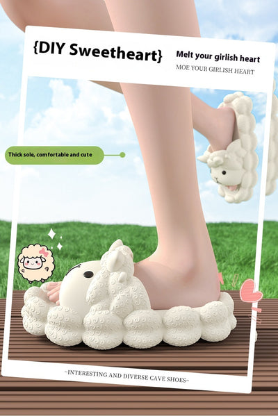 Sandalias y Pantuflas Cordero para Mujer - Comodidad de Verano - Image 12