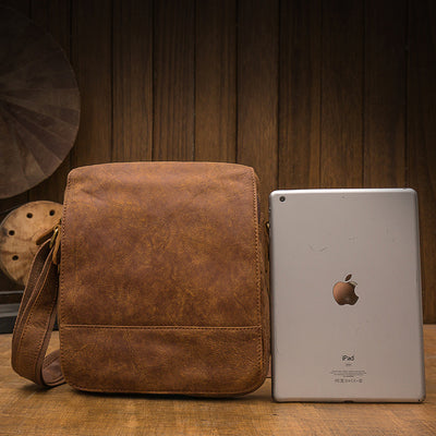Bolso Mensajero de Cuero Genuino para Hombre - Estilo Ejecutivo Casual - Image 9