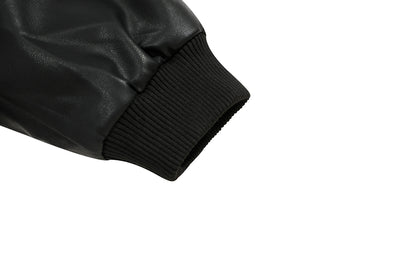 Chaqueta de Cuero PU Estilo Urbano Americano con Algodón - Image 13