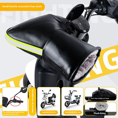 Guantes Térmicos Impermeables para Motocicleta Eléctrica con Forro Polar - Image 5