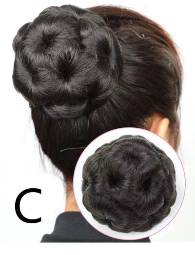 Moño Nueve Flores para Novia - Peluca de Cabello de Alta Temperatura - Image 4