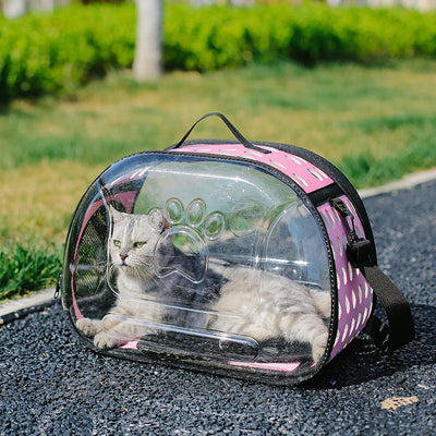 Mochila Escolar Transparente para Mascotas - Diseño Portátil para Gatos - Image 8