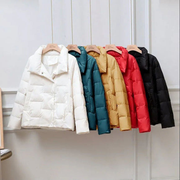 Chaqueta Acolchada de Algodón con Personalidad para Mujer