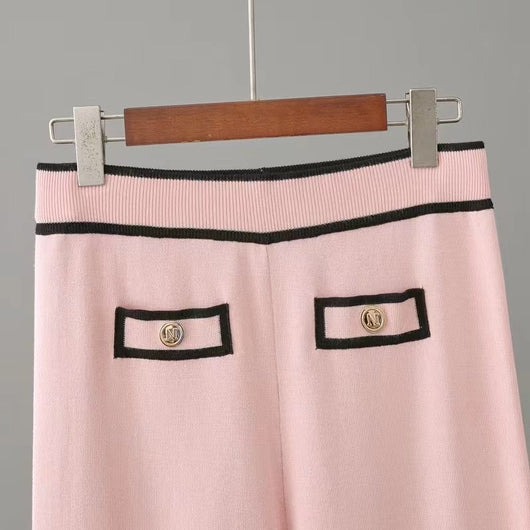 Conjunto de Cardigan y Pantalón Palazzo: Elegancia Fluida con Cintura Ajustable - Image 5