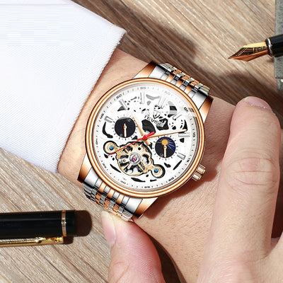 Reloj Mecánico Tourbillon de Moda con Luminiscencia y Resistencia al Agua - Image 2