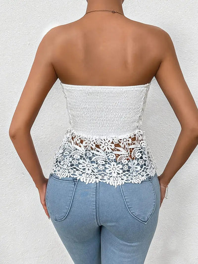 Blusa Sin Mangas con Encaje Bordado - Image 10