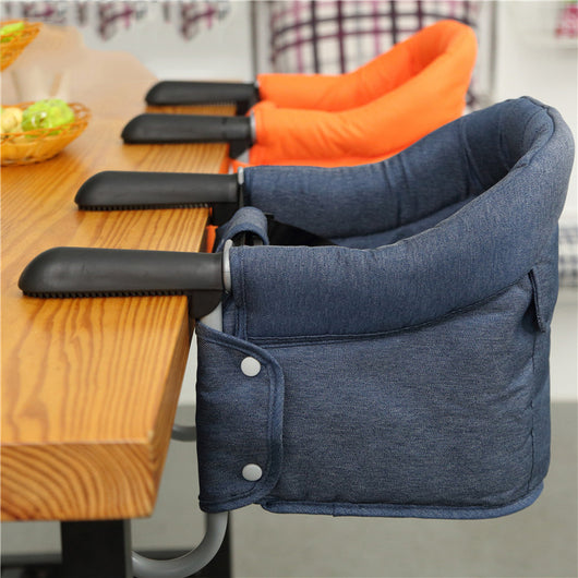 Silla Alta Portátil para Bebé con Cinturón de Seguridad y Funda Protectora - Image 11