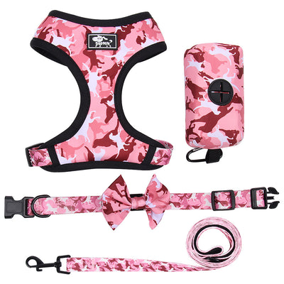 Arnés de Pecho Estampado para Perro con Cuerda - Image 2
