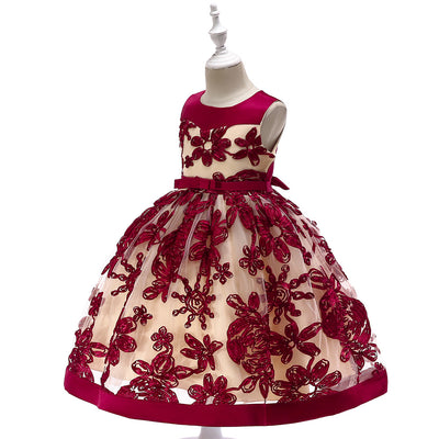 Vestido Princesa Niña con Apliques Decorativos - Image 7