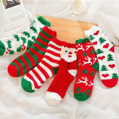 Calcetines Navideños de Felpa para Adultos Mayores - Image 6