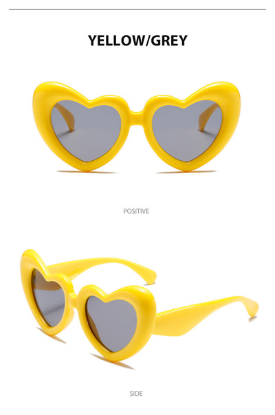 Gafas de Sol Forma de Corazón Marco Grueso Amor - Image 19